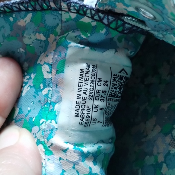 Converse Chuck Taylor All Star blue and white women's size 7 low top sneakers - Picture 7 of 8